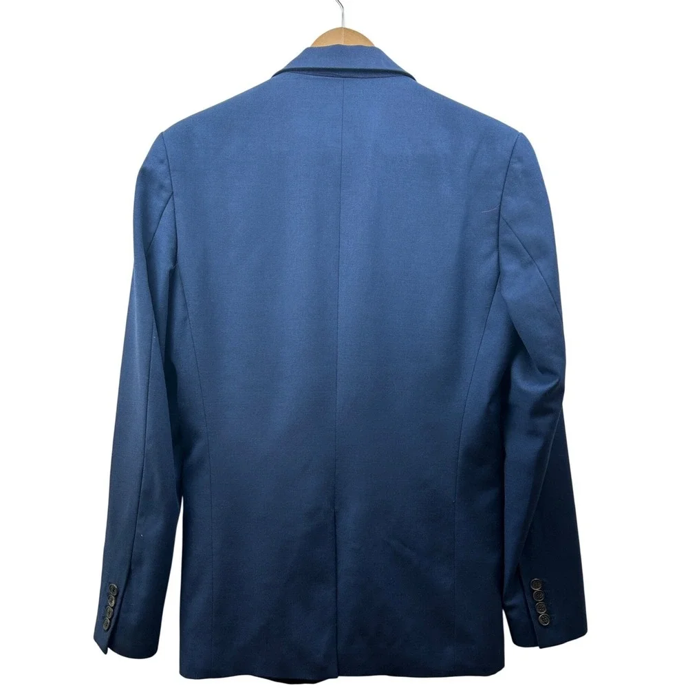 Shades of‎ Grey Micah Cohen Blazer Men's Small Navy Wool Blend Tailored Modern
